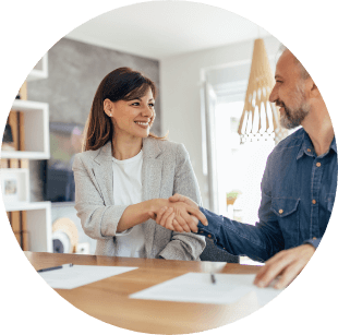 RP saludando a cliente