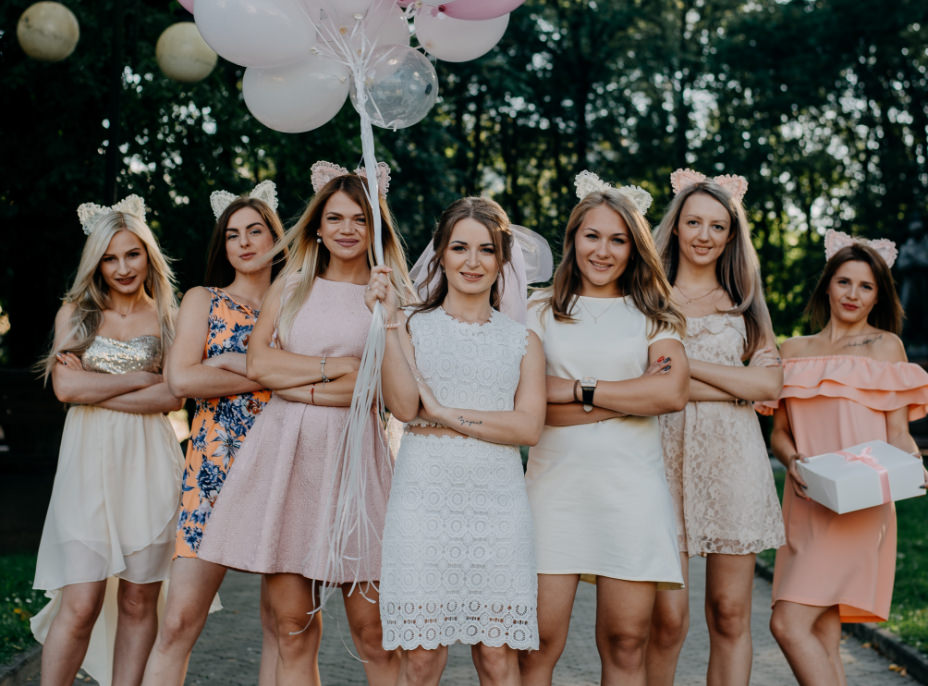 Novia y Damas De Honor